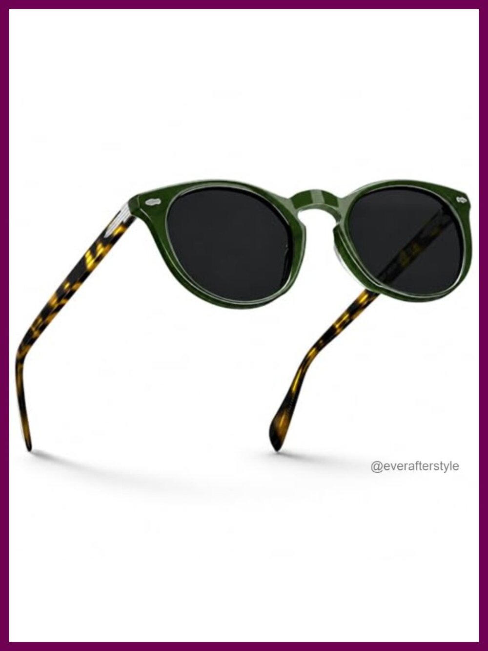 Round Polarized Sunglasses for Women UV Protection Lightweight Travel